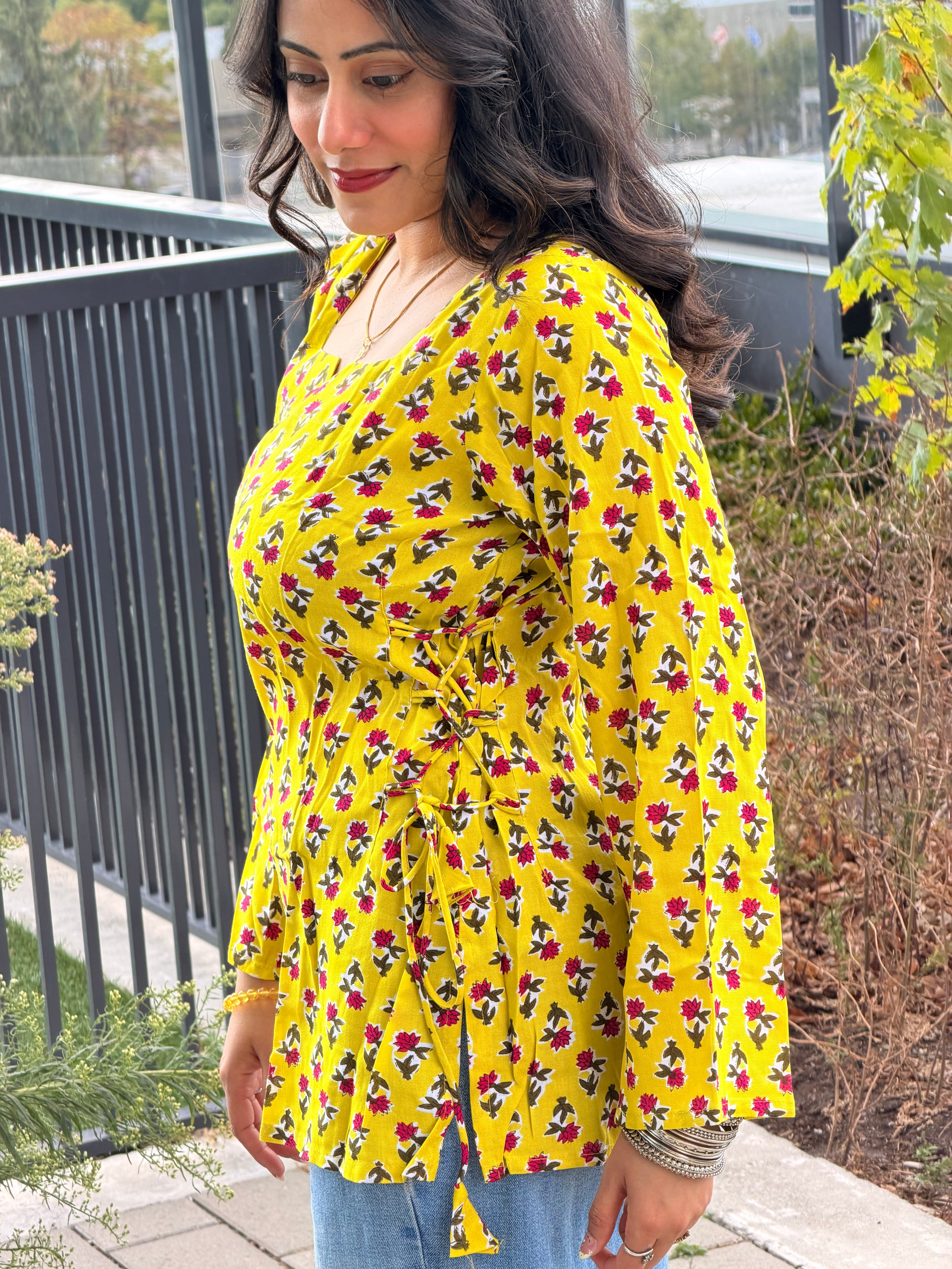 Side corset Kurti