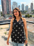 Halter neck Kurti black