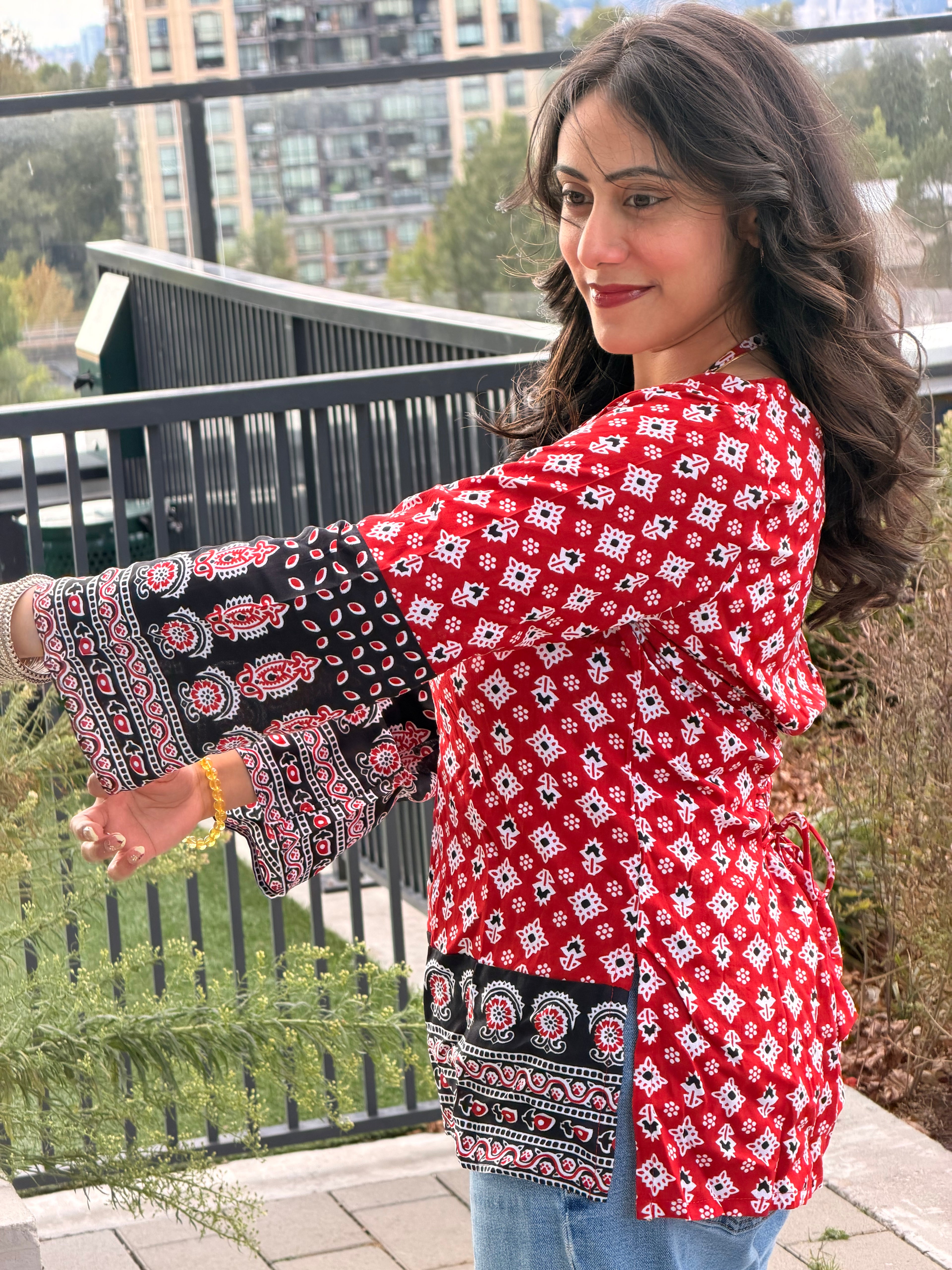 Ajrakh print Kurti