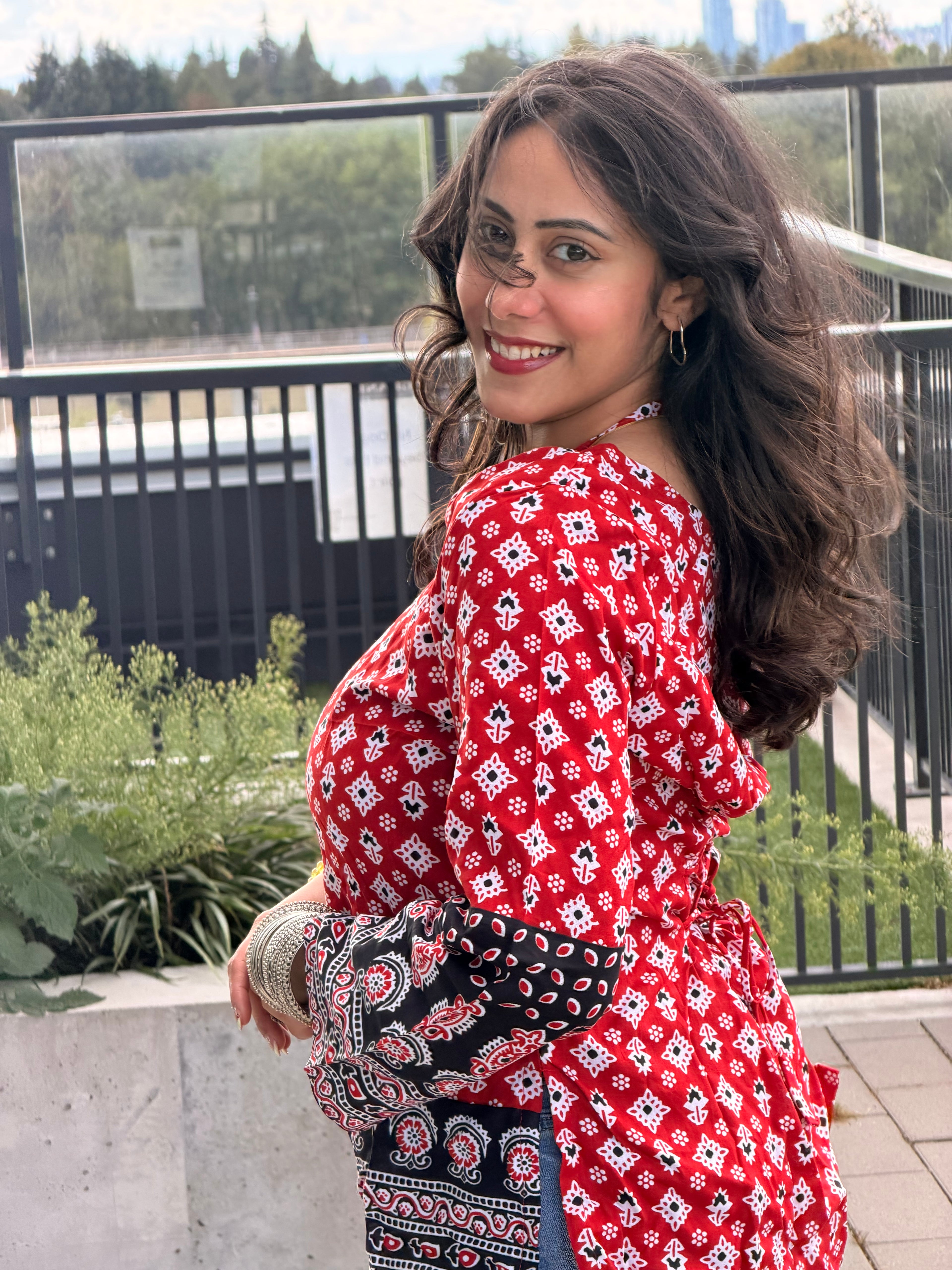 Ajrakh print Kurti