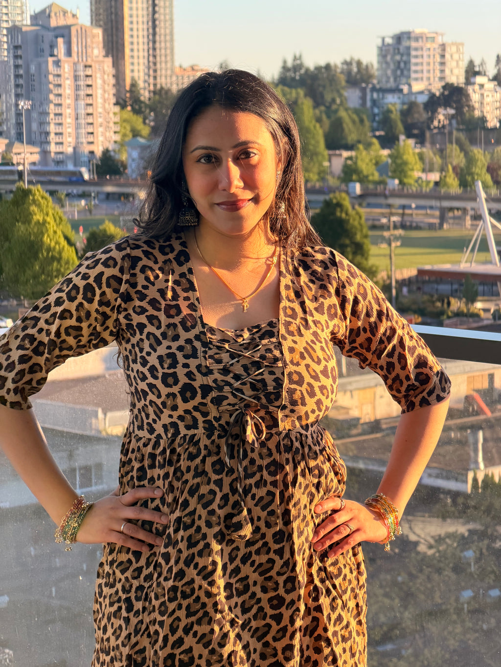 Feline Print Kurti