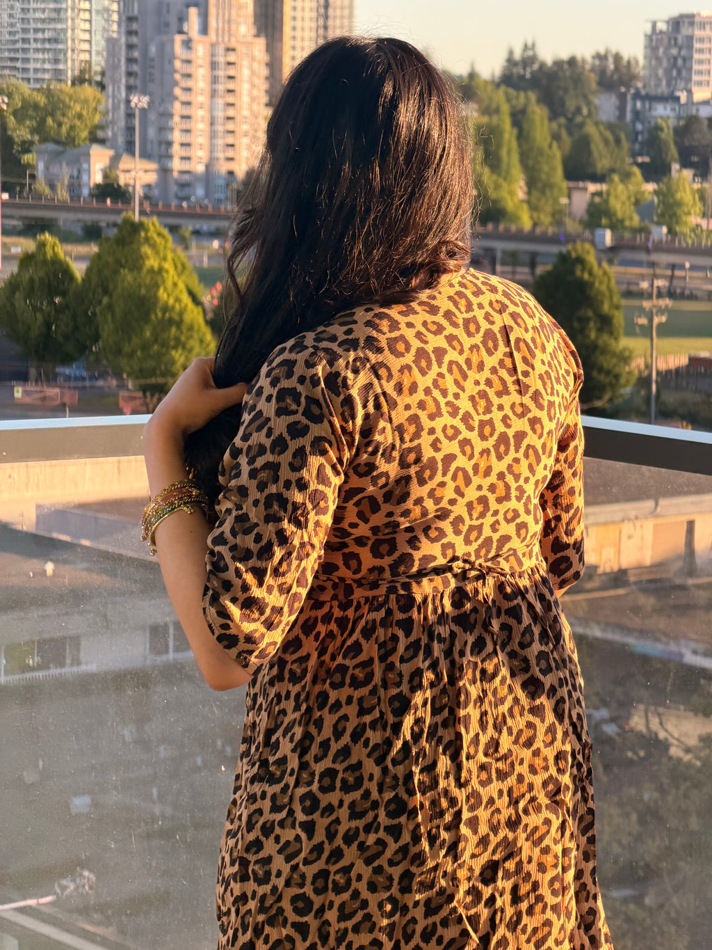 Feline Print Kurti