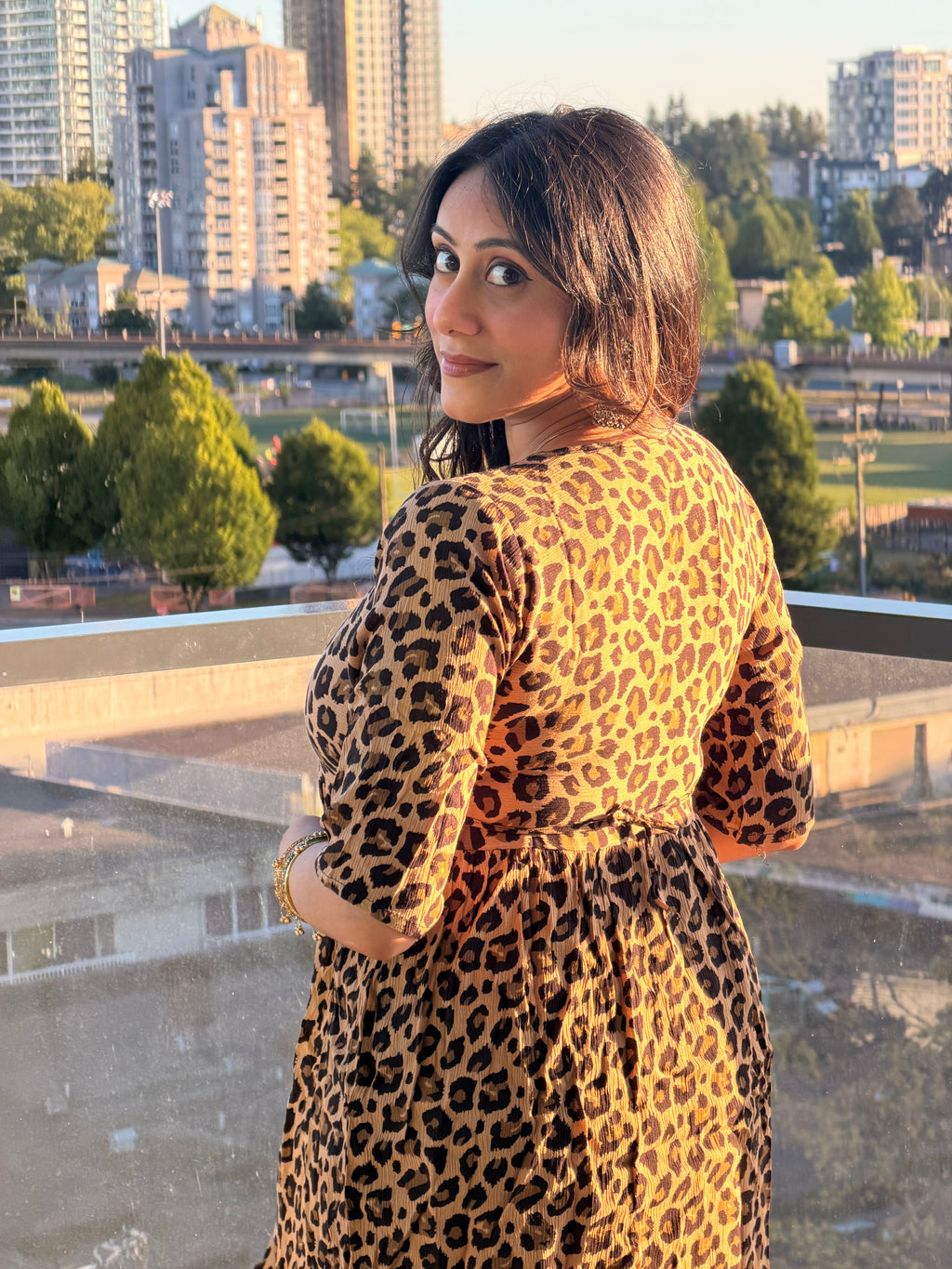 Feline Print Kurti
