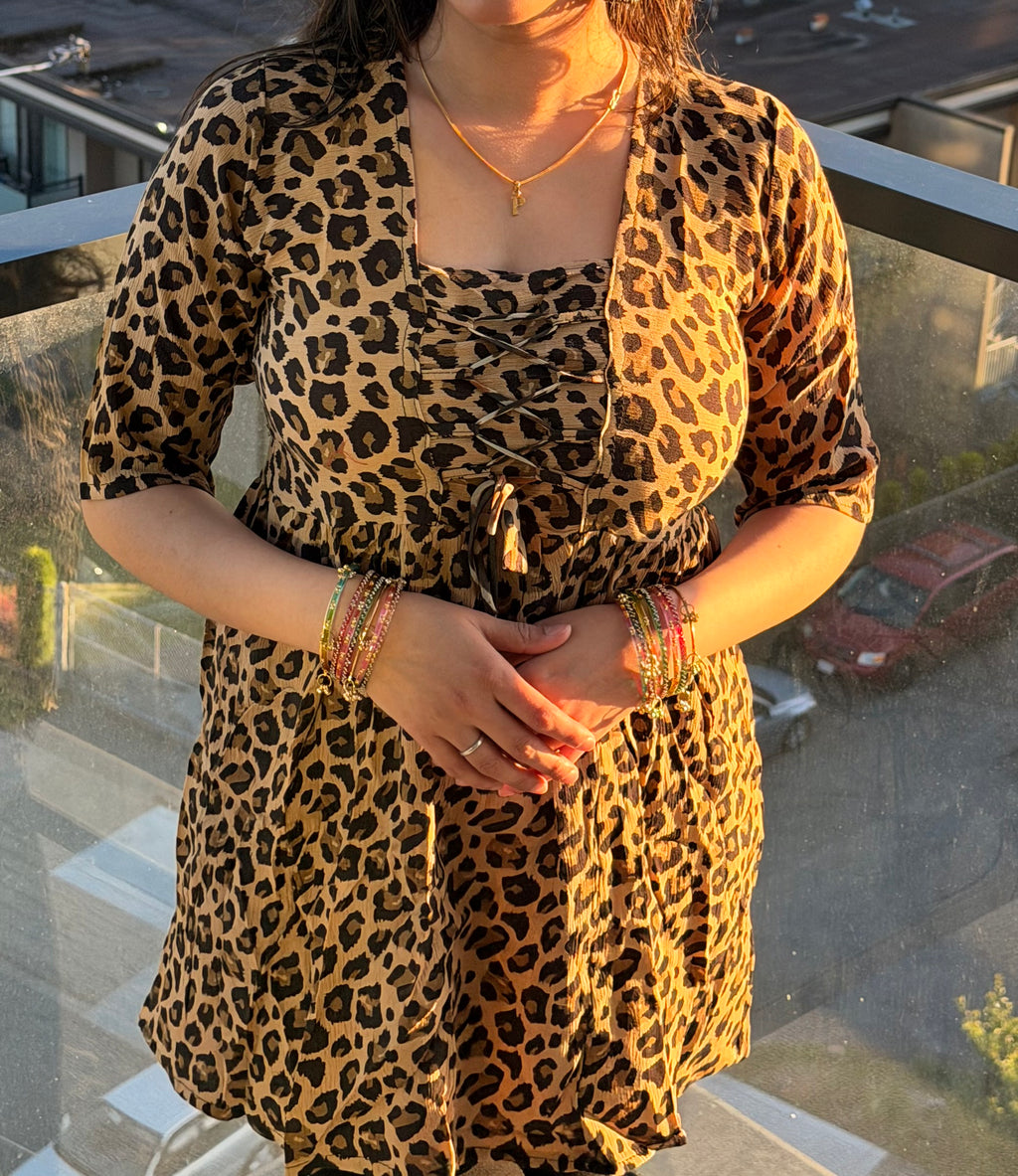 Feline Print Kurti