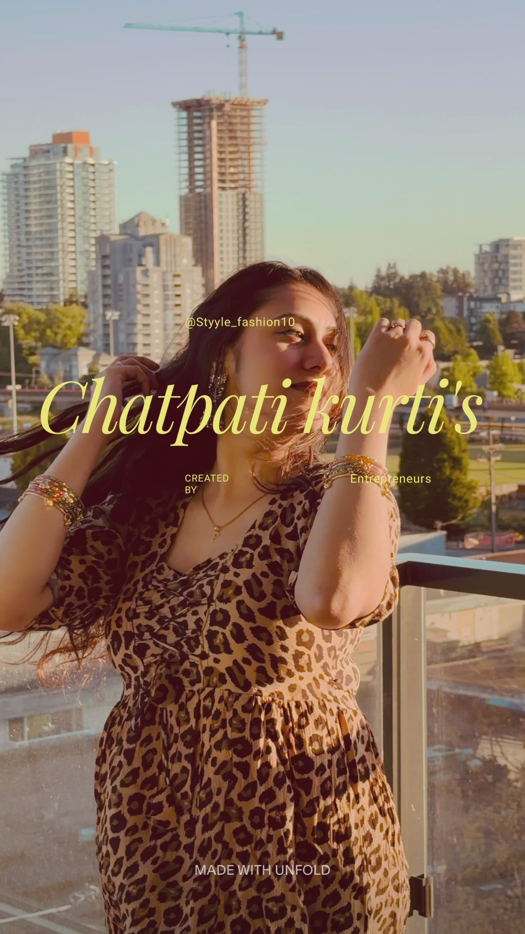 Feline Print Kurti